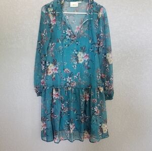 Mauve By Antropologie shear dress